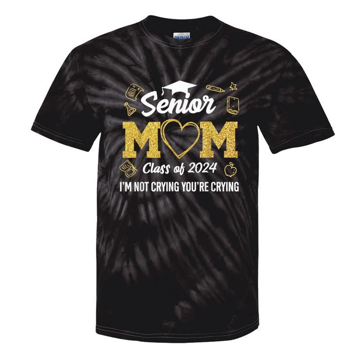 Senior Mom 2024 Class Graduation Proud Family Outfit Tie-Dye T-shirts