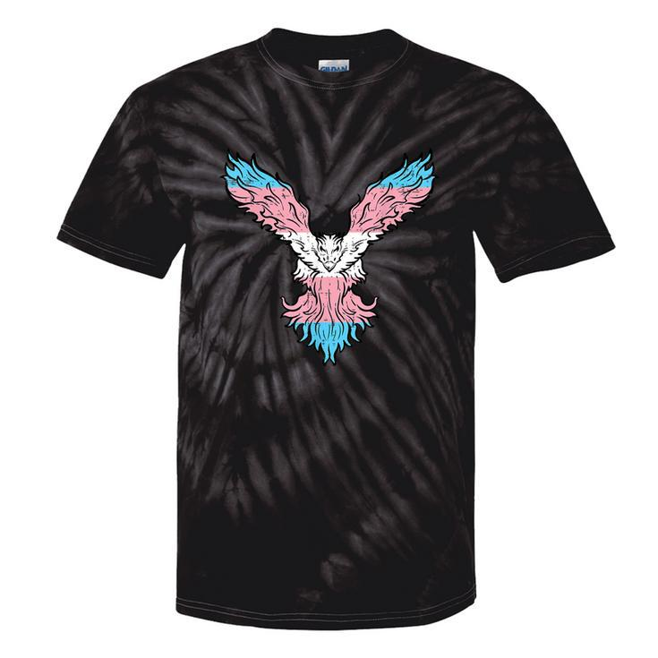 Transgender Bird Phoenix Trans Pride Flag Lgbt Kid Tie-Dye T-shirts