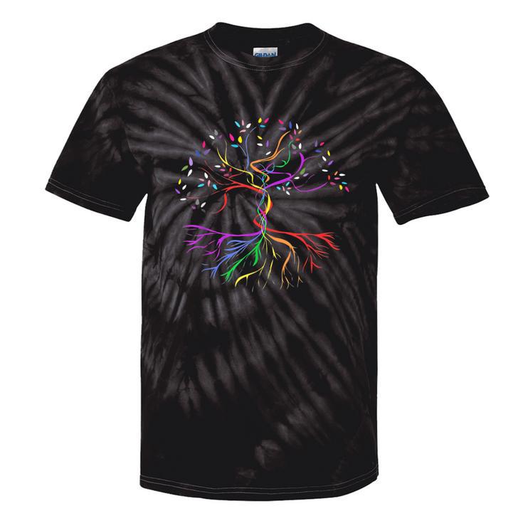 Tree Rainbow Lgbt Cool Gay Pride Flag Ally Tie-Dye T-shirts