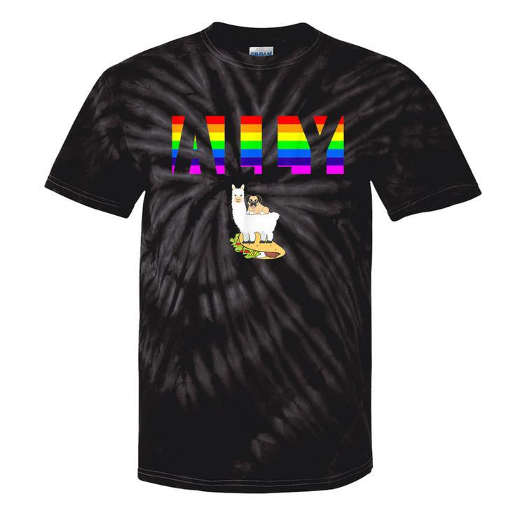 Ally Pride Lgbtq Equality Rainbow Lesbian Gay Transgender Tie-Dye T-shirts