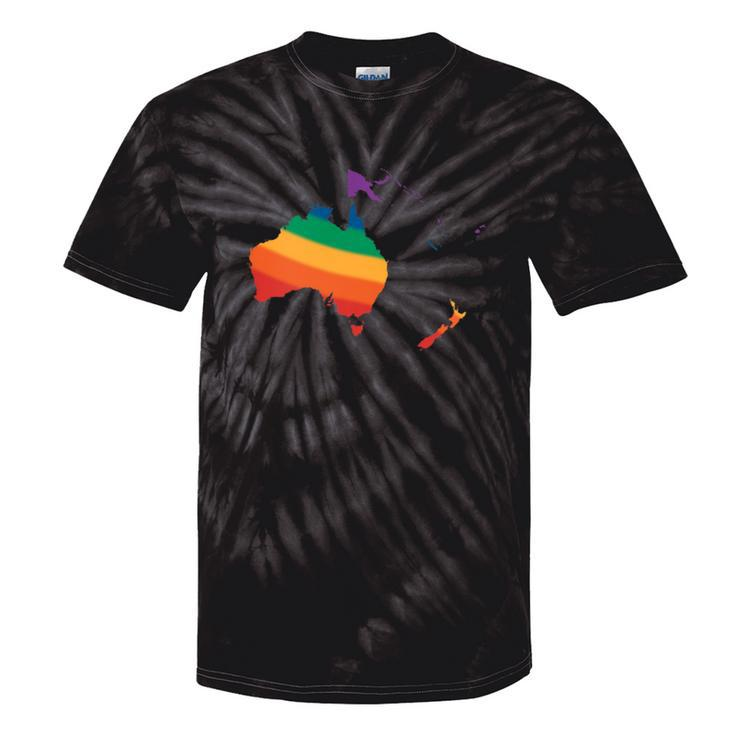 Australia Gay Pride Rainbow Lgbt Colors Flag Tie-Dye T-shirts