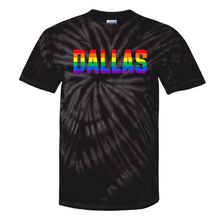 Dallas Texas Tx Lgbt Gay Pride Rainbow Flag Tie-Dye T-shirts