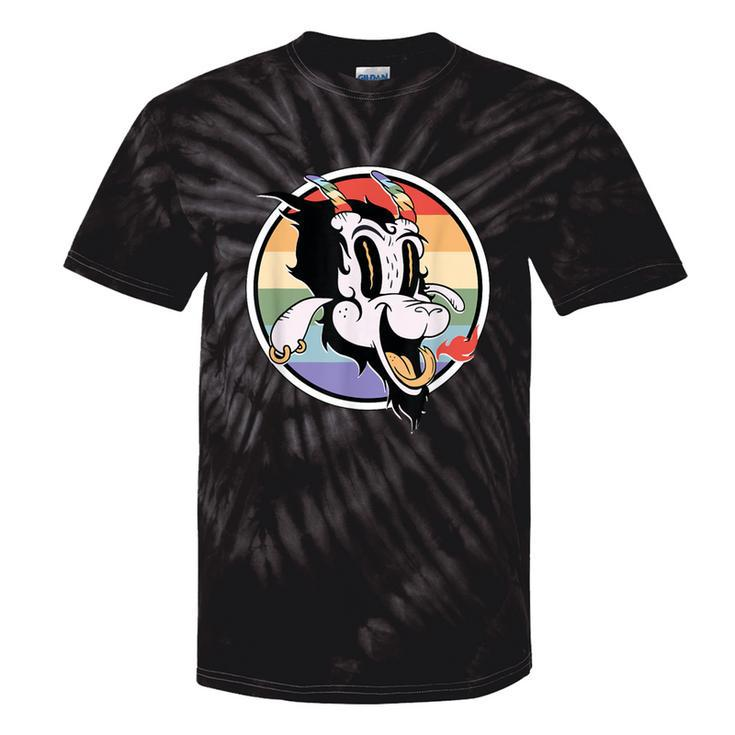 Gay Satan Rainbow Baphomet Horn Devil Goat Lgbtq Queer Pride Tie-Dye T-shirts