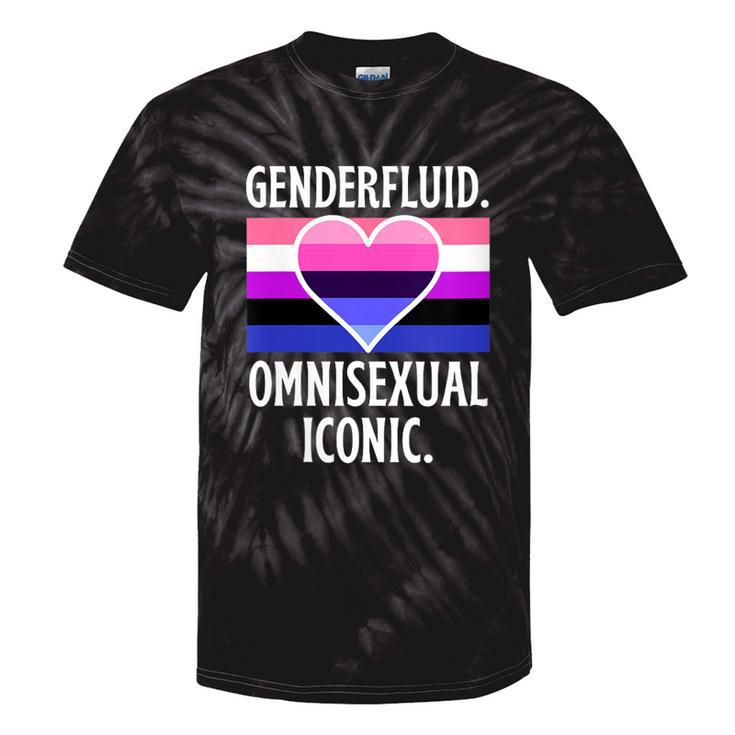 Genderfluid Omnisexual Iconic Pride Flag Genderqueer Queer Tie-Dye T-shirts