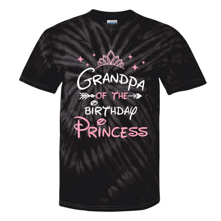 Grandpa Of The Birthday Princess Toddler Kid Girl Family Tie-Dye T-shirts
