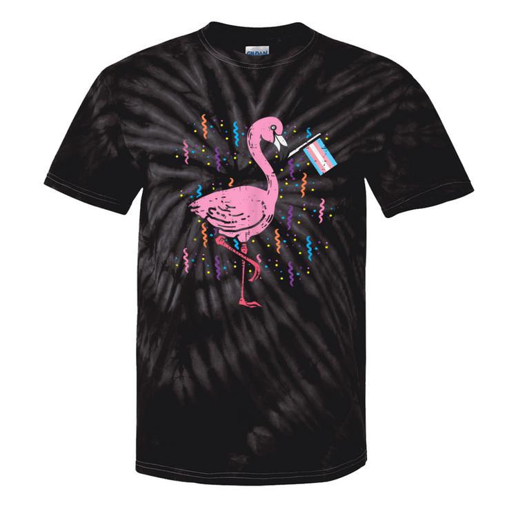 Transgender Flag Flamingo Lgbt Trans Pride Stuff Animal Tie-Dye T-shirts