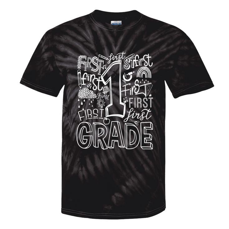 Typography 1St Grade Team Student Teacher Tie-Dye T-shirts