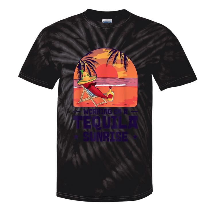 Bartender Mixing Tequila Sunrise Mexican Mexico Tie-Dye T-shirts