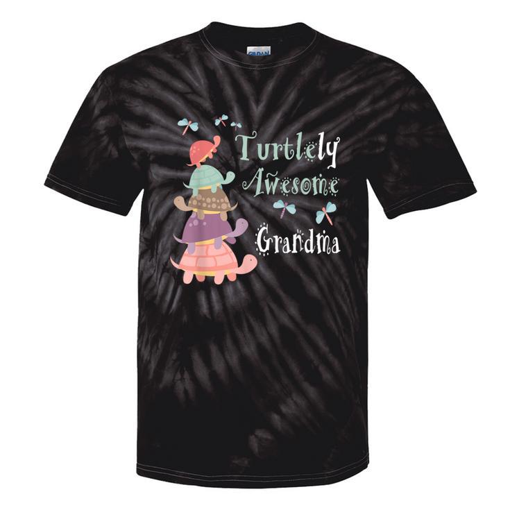 Best Grandma Ever Whimsical Grandma With Cute Turtles Tie-Dye T-shirts