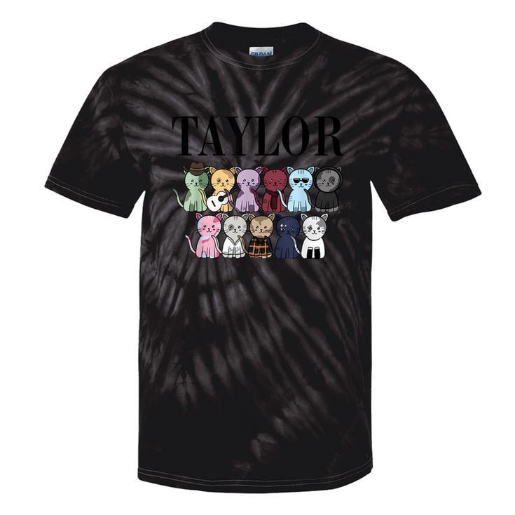 Girl Retro Taylor First Name Personalized Groovy Birthday Tie-Dye T-shirts