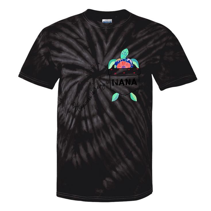 Happiness Is Being A Nana Sea Turtle Ocean Animal Tie-Dye T-shirts