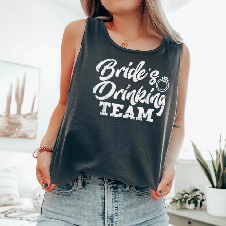 Brides Drinking Team Bachelorette Party Women Comfort Colors Tank Top