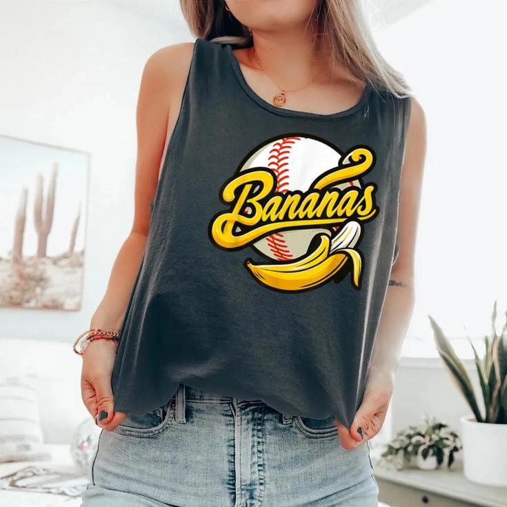 Banana Baseball Lover Cool Game For Kawaii Comfort Colors Tank Top