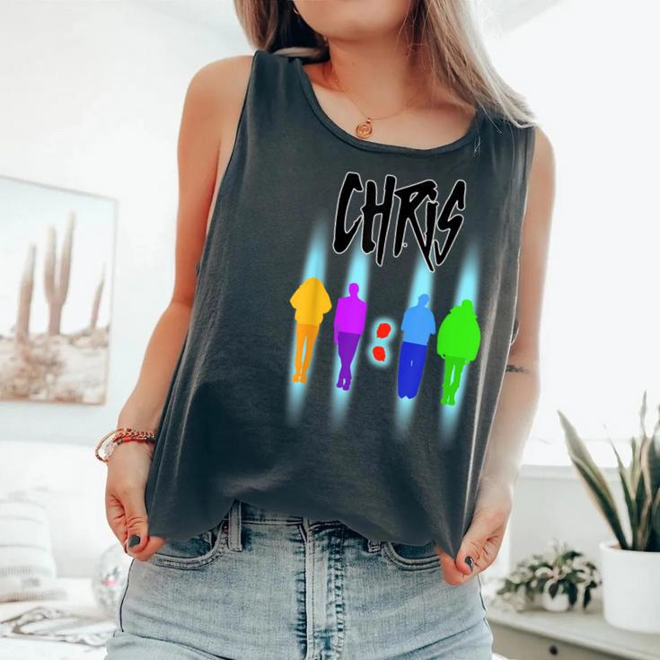 Chris Name For Chris Personalized For Women Comfort Colors Tank Top