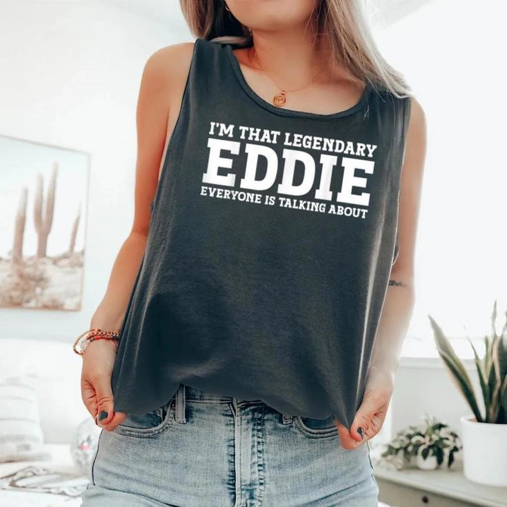 Eddie Personal Name Girl Eddie Comfort Colors Tank Top