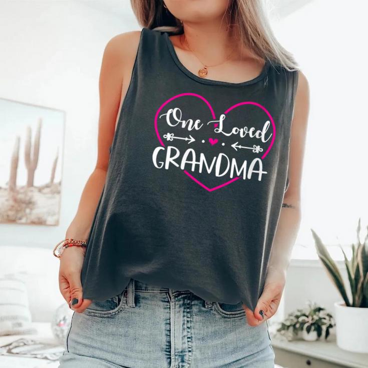 Mother's Day Cute One Loved Grandma Graphic Comfort Colors Tank Top