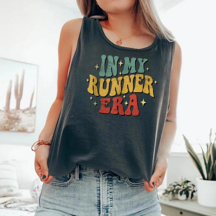 In My Runner Era Running Marathon Retro Groovy Vintage Comfort Colors Tank Top