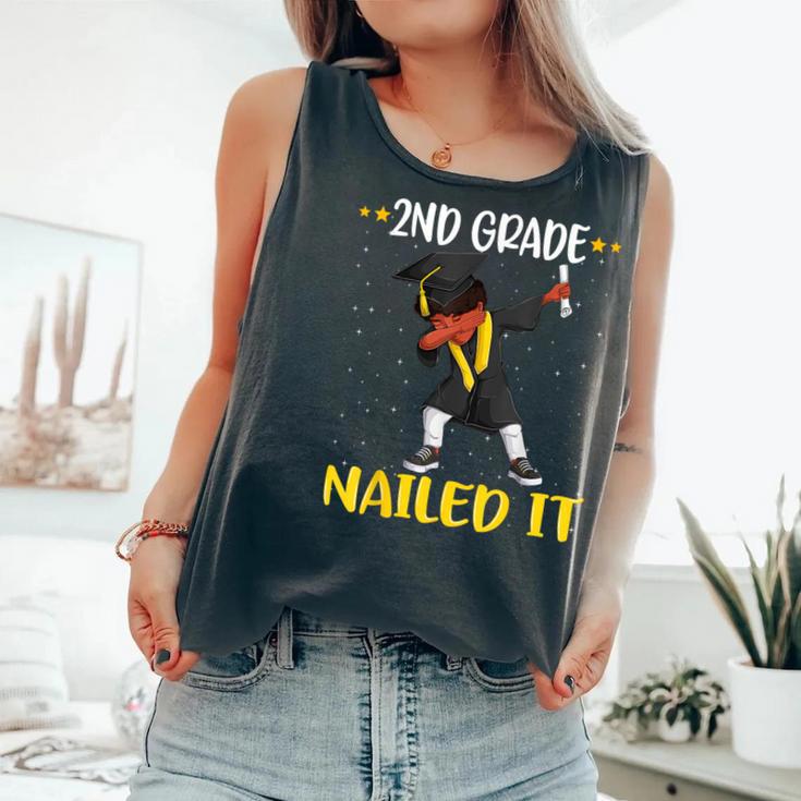 Second 2Nd Grade Nailed It Graduated Black Boy Class Of 2022 Comfort Colors Tank Top