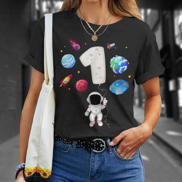 1 Astronaut Geburtstagsfeier 1 Jahr Altes Astronomie-Kostüm T-Shirt Geschenke für Sie