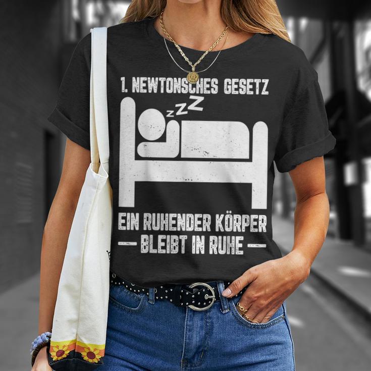 1 Newtonschews Law Ein Ruhender Körper Bleibt In Ruhe T-Shirt Geschenke für Sie