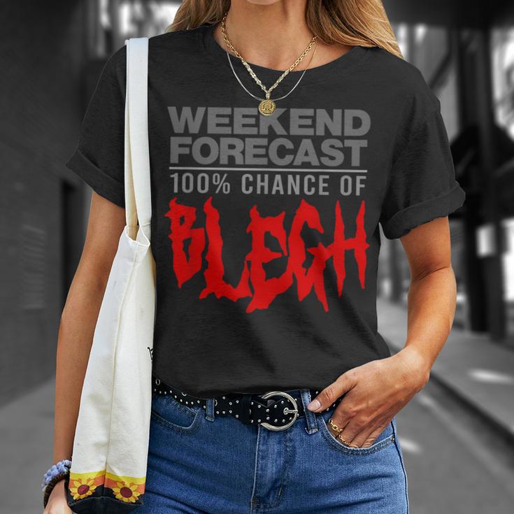 100 Chance Of Blegh Heavy Metal Moshpit Band T-Shirt Gifts for Her