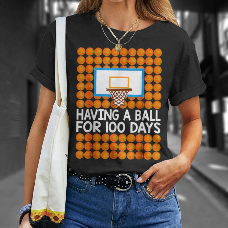 100 Days Of School Basketball 100Th Day Balls For Boys T-Shirt Gifts for Her