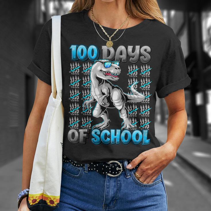 100 Days Of School Trex 100 Days Smarter 100Th Day Of School T-Shirt Gifts for Her