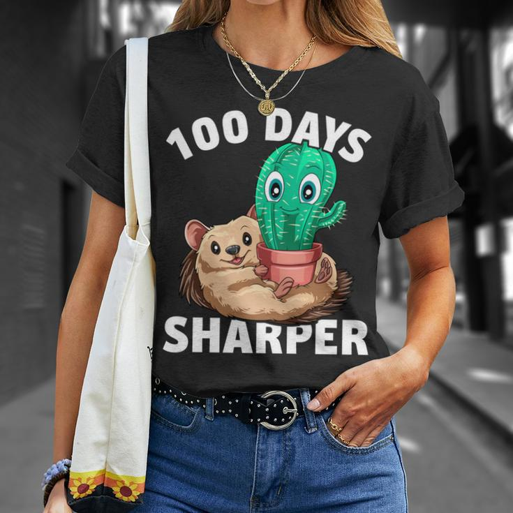 100 Tage Schärfer Kaktus 100 Tage Schärfer 100 Schultag T-Shirt Geschenke für Sie