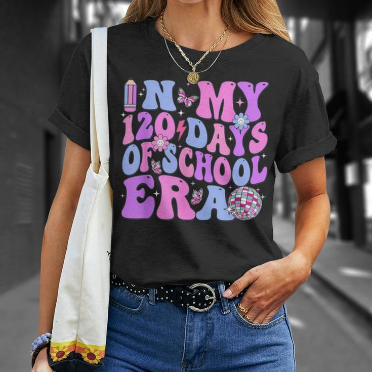 In My 120 Days Of School Era Retro Disco 120Th Day Of School T-Shirt Gifts for Her