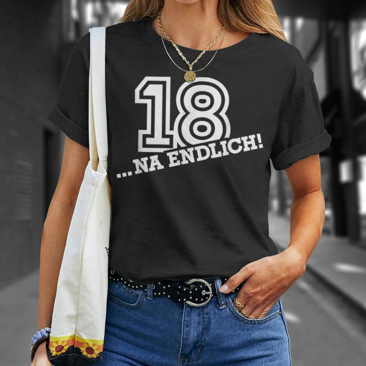 18 Na Endlich 18Th Birthday T-Shirt Geschenke für Sie