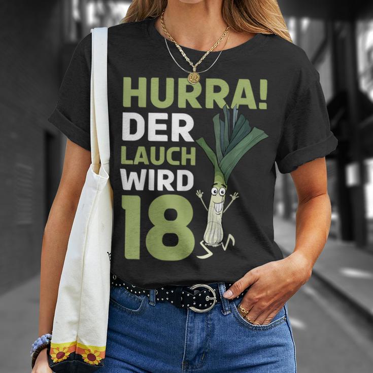 18Th Birthday Hurra Der Lauch Wird 18 T-Shirt Geschenke für Sie