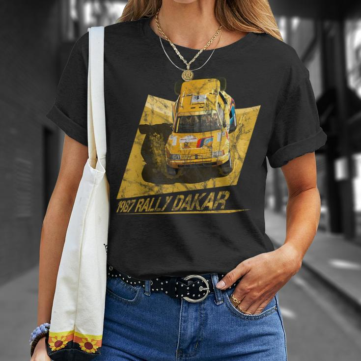 1987 Rally Dakar Classic Vintage Rally Car 80S Cars T-Shirt Gifts for Her