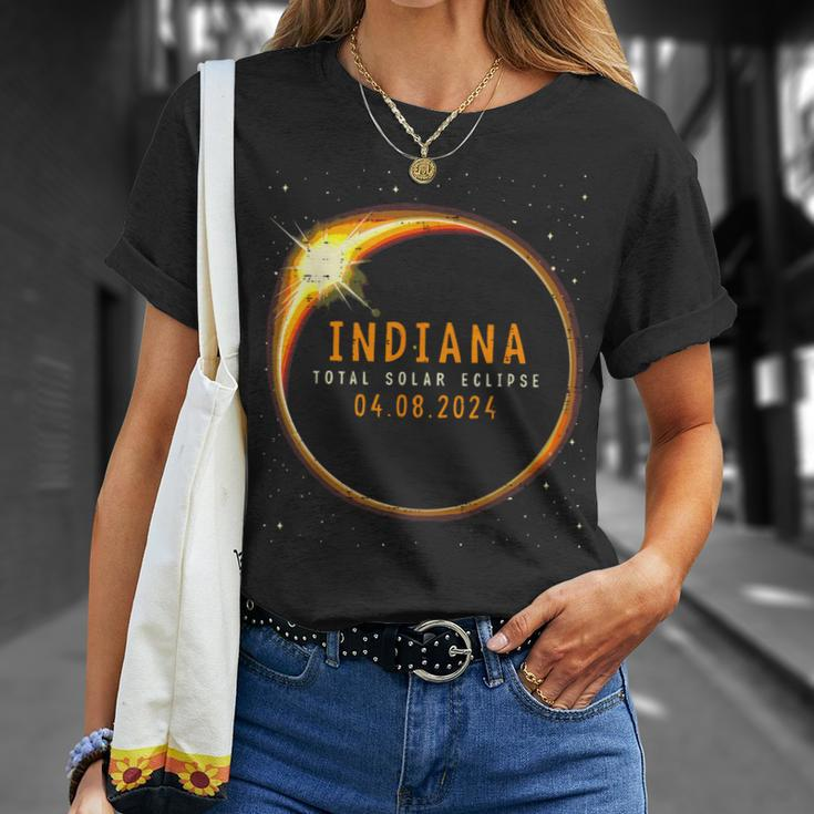 2024 Solar Eclipse Indiana Usa Totality T-Shirt Gifts for Her