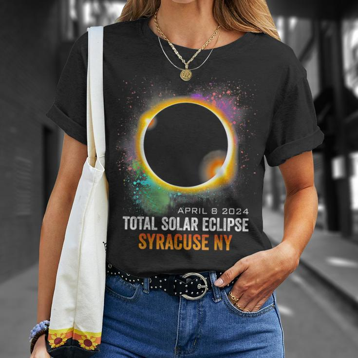 2024 Solar Eclipse Syracuse Ny Usa Totality April 8 2024 T-Shirt Gifts for Her
