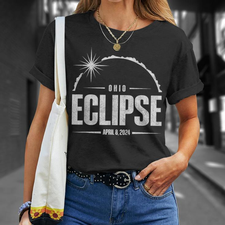 2024 Total Eclipse Path Of Totality Ohio 2024 T-Shirt Gifts for Her