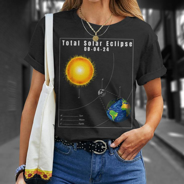 2024 Total Solar Eclipse April 8 Astronomy Lover T-Shirt Gifts for Her