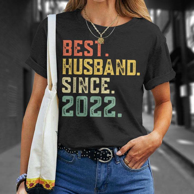 2Nd Wedding Anniversary Best Husband Since 2022 2 Years T-Shirt Gifts for Her