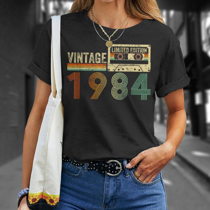 40 Year Old Vintage 1984 40Th Birthday Cassette Tape T-Shirt Gifts for Her