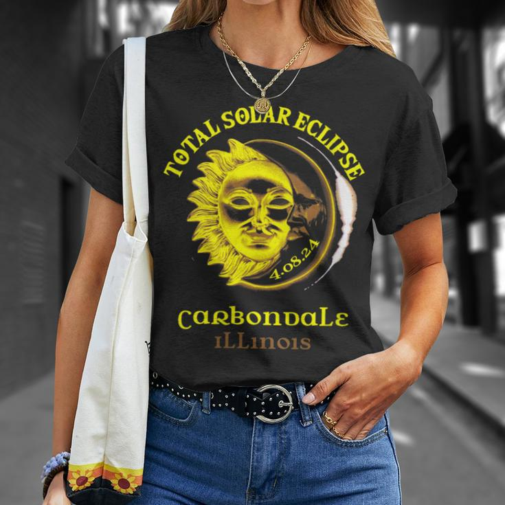 40824 Total Solar Eclipse 2024 Carbondale Illinois T-Shirt Gifts for Her