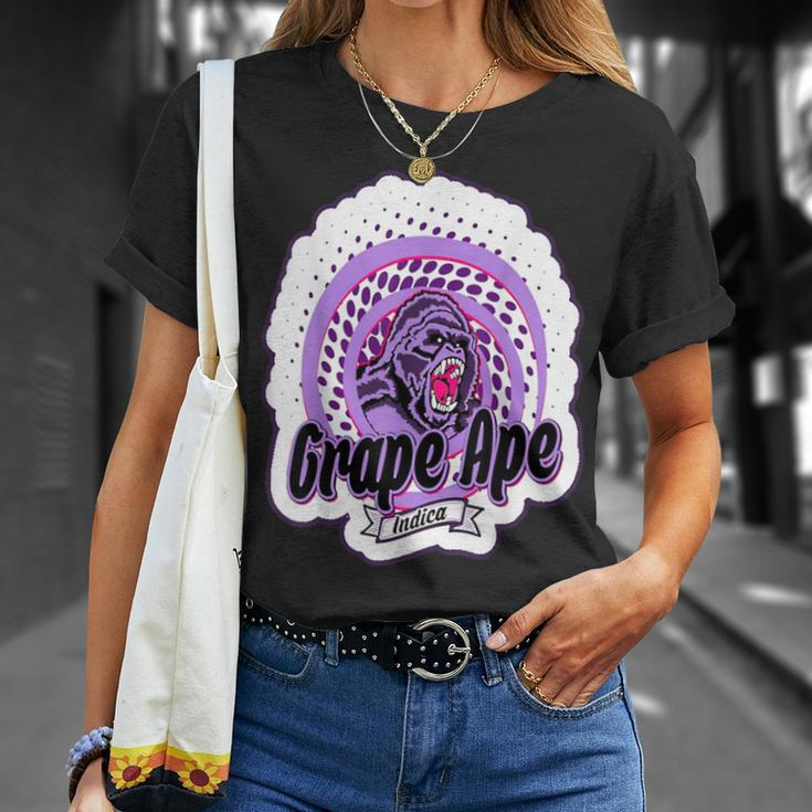 420 Cannabis Culture Grape Ape Stoner Marijuana Weed Strain T-Shirt Gifts for Her