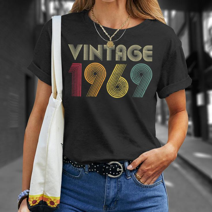 50Th Birthday Vintage 1969 Retro Mom Dad T-Shirt Gifts for Her