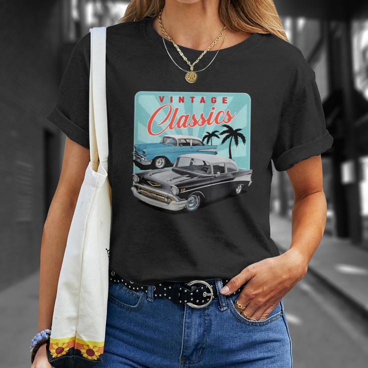 55 56 57 Chevys Truck Bel Air Vintage Cars T-Shirt Gifts for Her