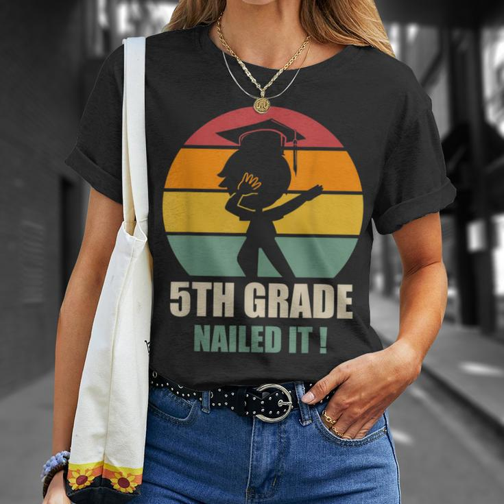 5Th Grade Nailed It Graduation Dab 2021 Graduation T-Shirt Gifts for Her