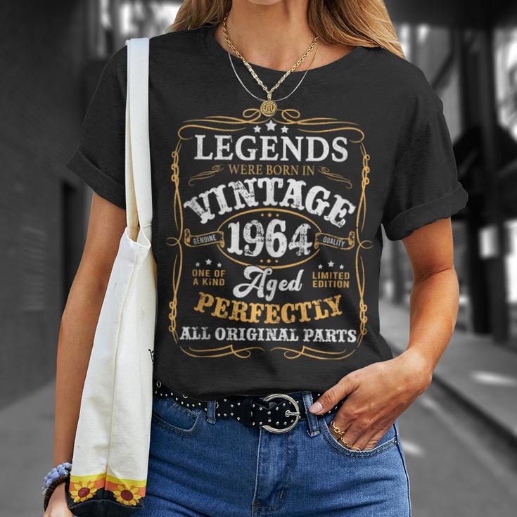 60Th Birthday For Legends Born 1964 60 Yrs Old Vintage T-Shirt Gifts for Her