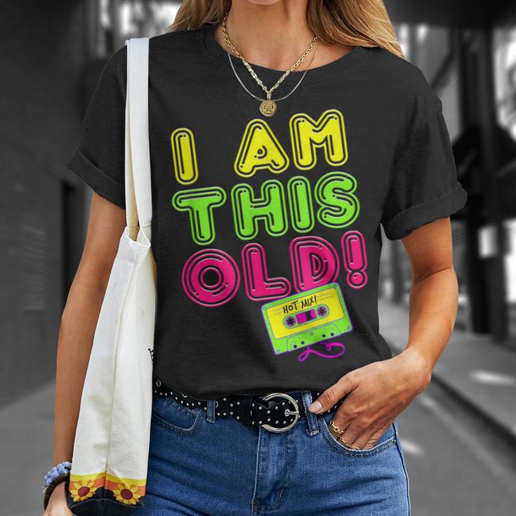 80S Birthday Party Retro Cassette Tape Dj 40 50 60 Years Old T-Shirt Gifts for Her