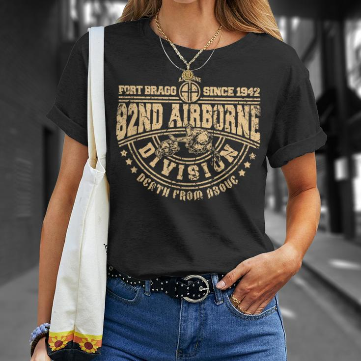 82Nd Airborne Division Fort Bragg Death From Above T-Shirt Gifts for Her