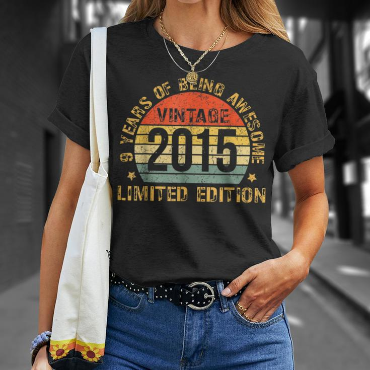 9Yr Bday Son Boy 2015 9Th 9 Year Old Birthday T-Shirt Gifts for Her