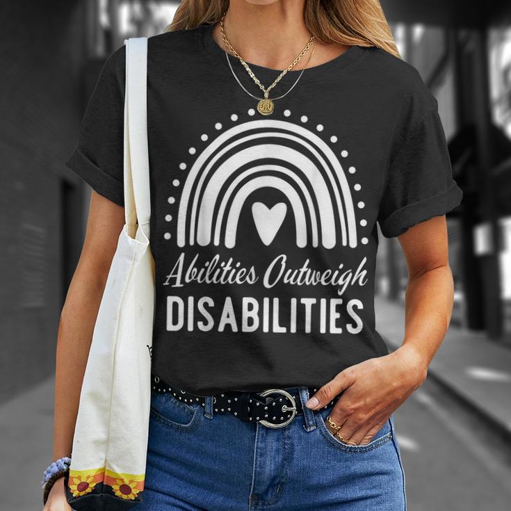 Abilities Outweigh Disabilities Special Education Teach Sped T-Shirt Gifts for Her