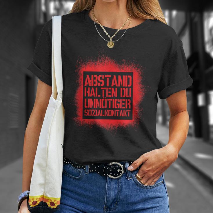 Abstand Halten Du Unnötiger Sozialkontakt S T-Shirt Geschenke für Sie