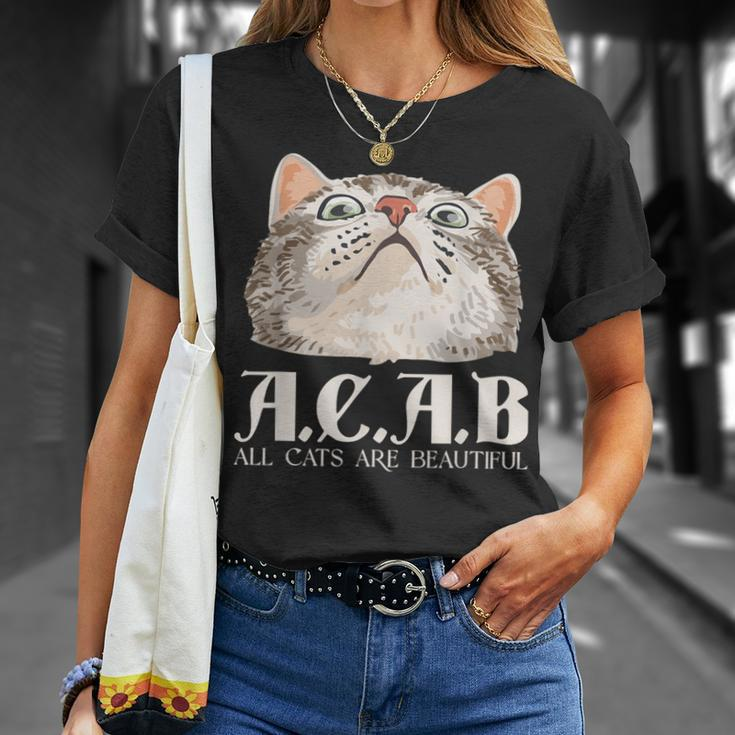 ACAB All Cats Are Beautiful Pets Animals Kitten Cats T-Shirt Geschenke für Sie